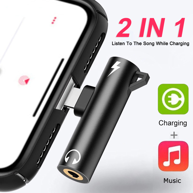 2 IN 1 Audio Charging Headphon - Earphone Splitter Jack 评论和价格