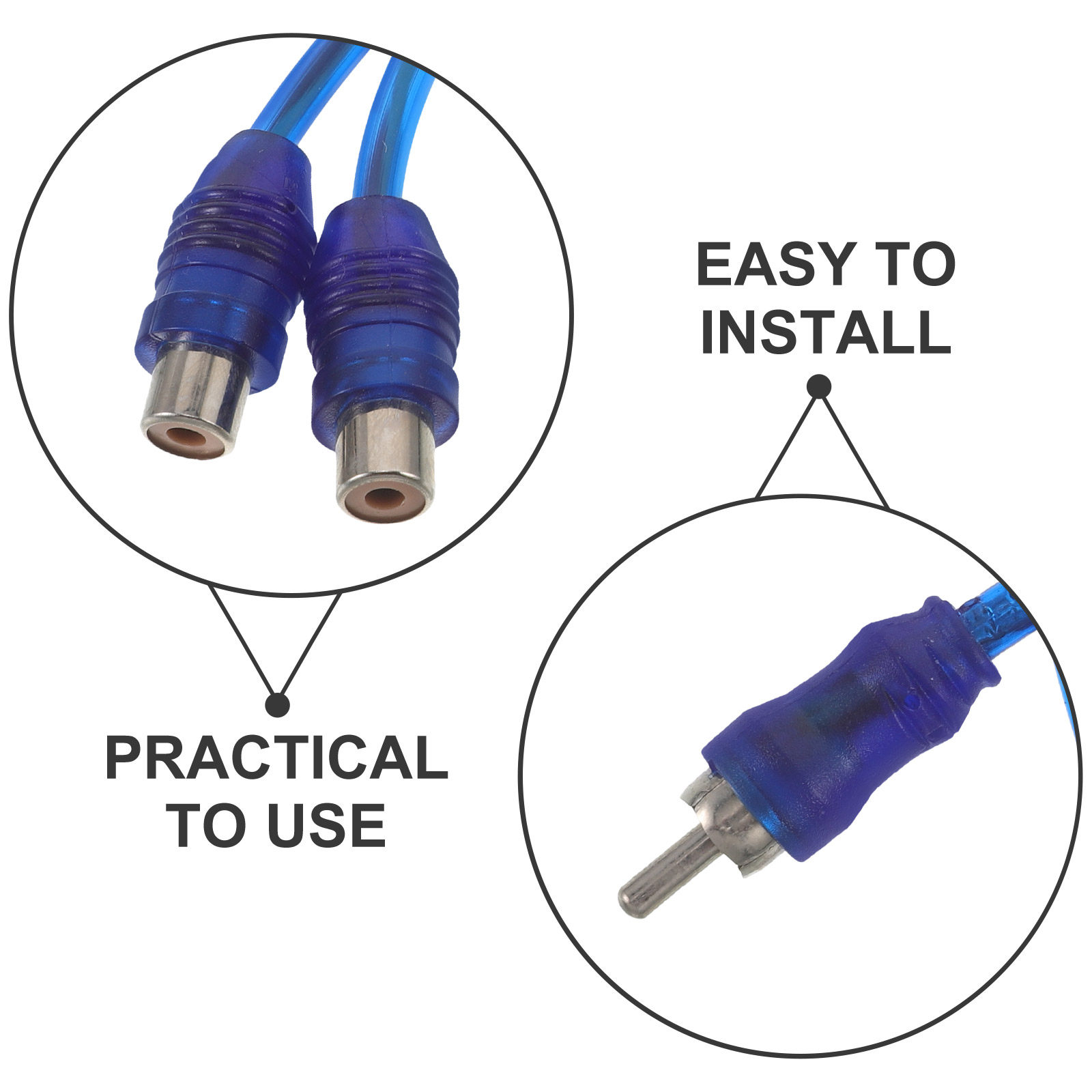 10Pcs Rca Y Splitter Cable 1 M - Audio Splitter Y 评论和价格