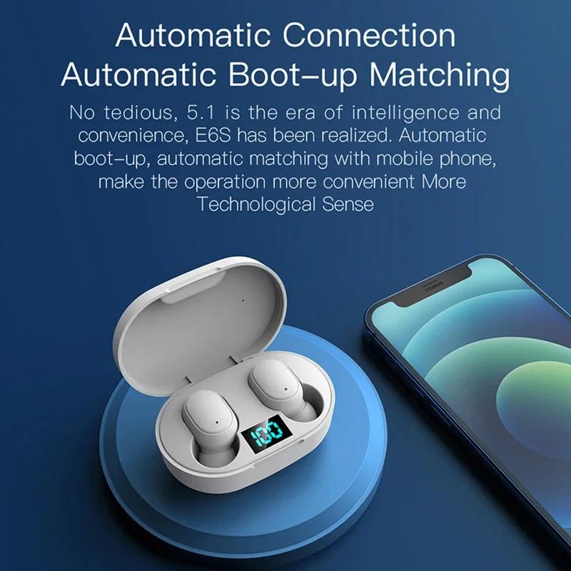 New E6S Wireless Bluetooth Ear - Bluetooth Headset On Ear 评论和价格