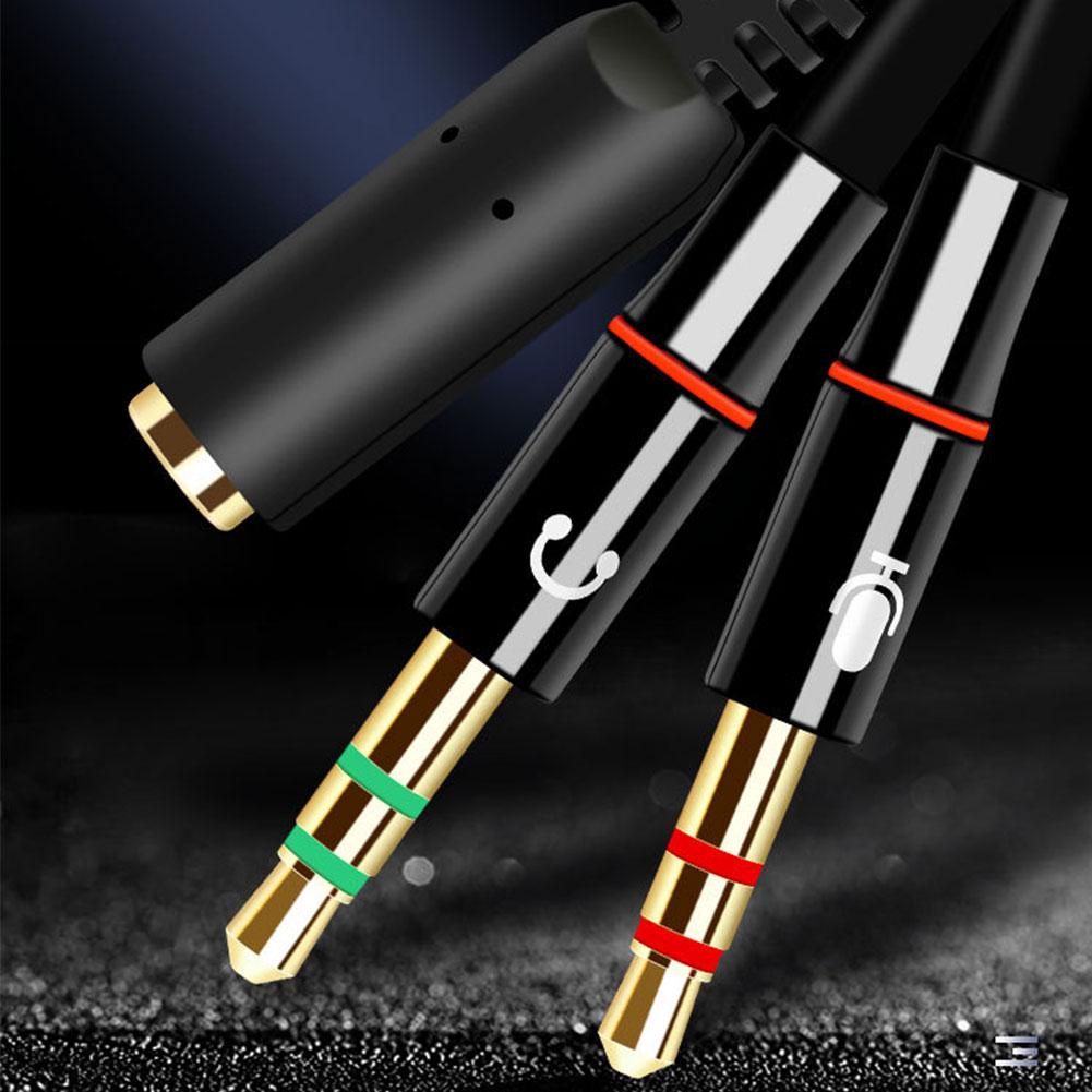 Headphone Microphone Audio Con - Audio Splitter Y 评论和价格